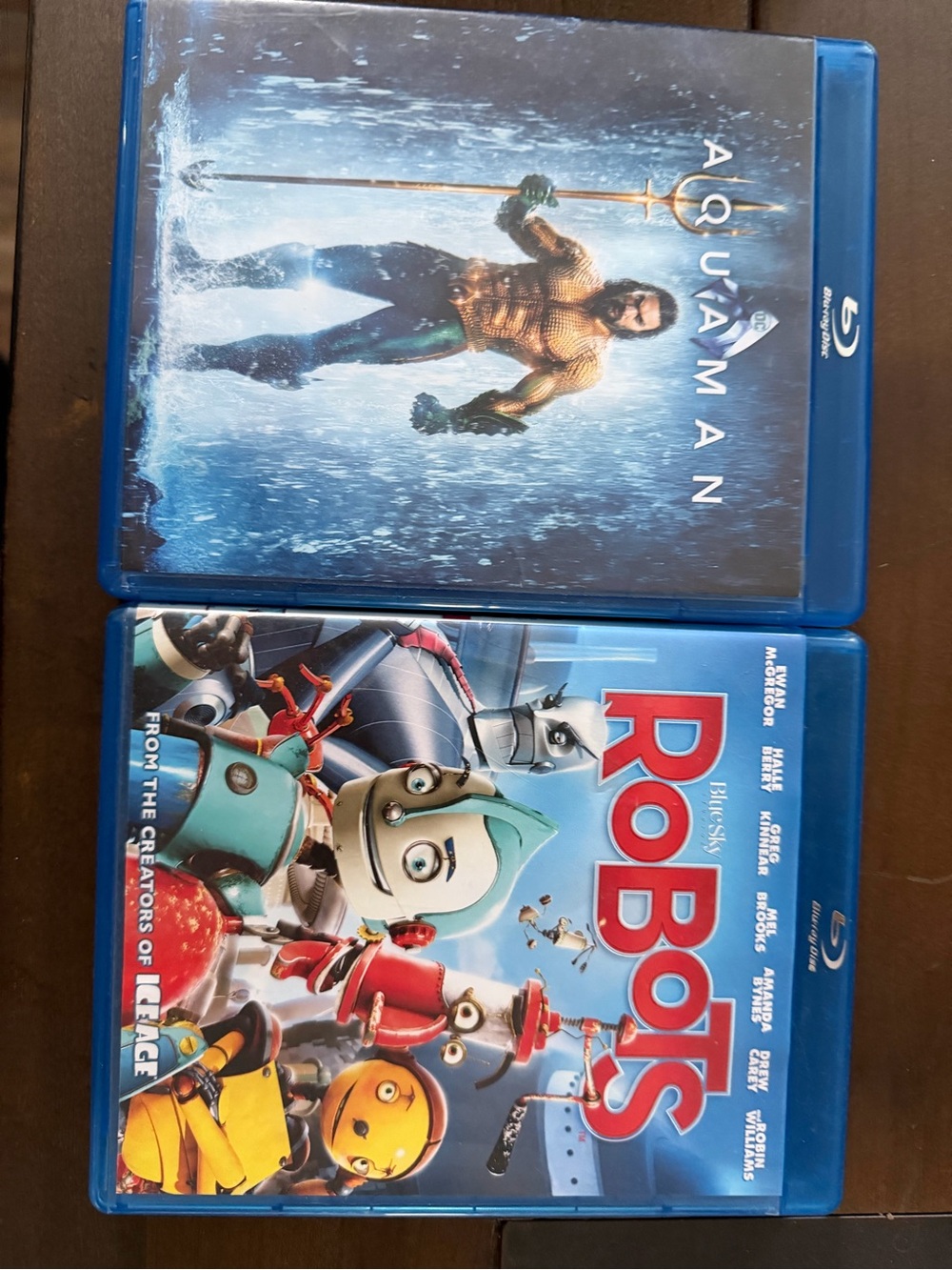 Aquaman & Robots Blu-ray Movie Bundle